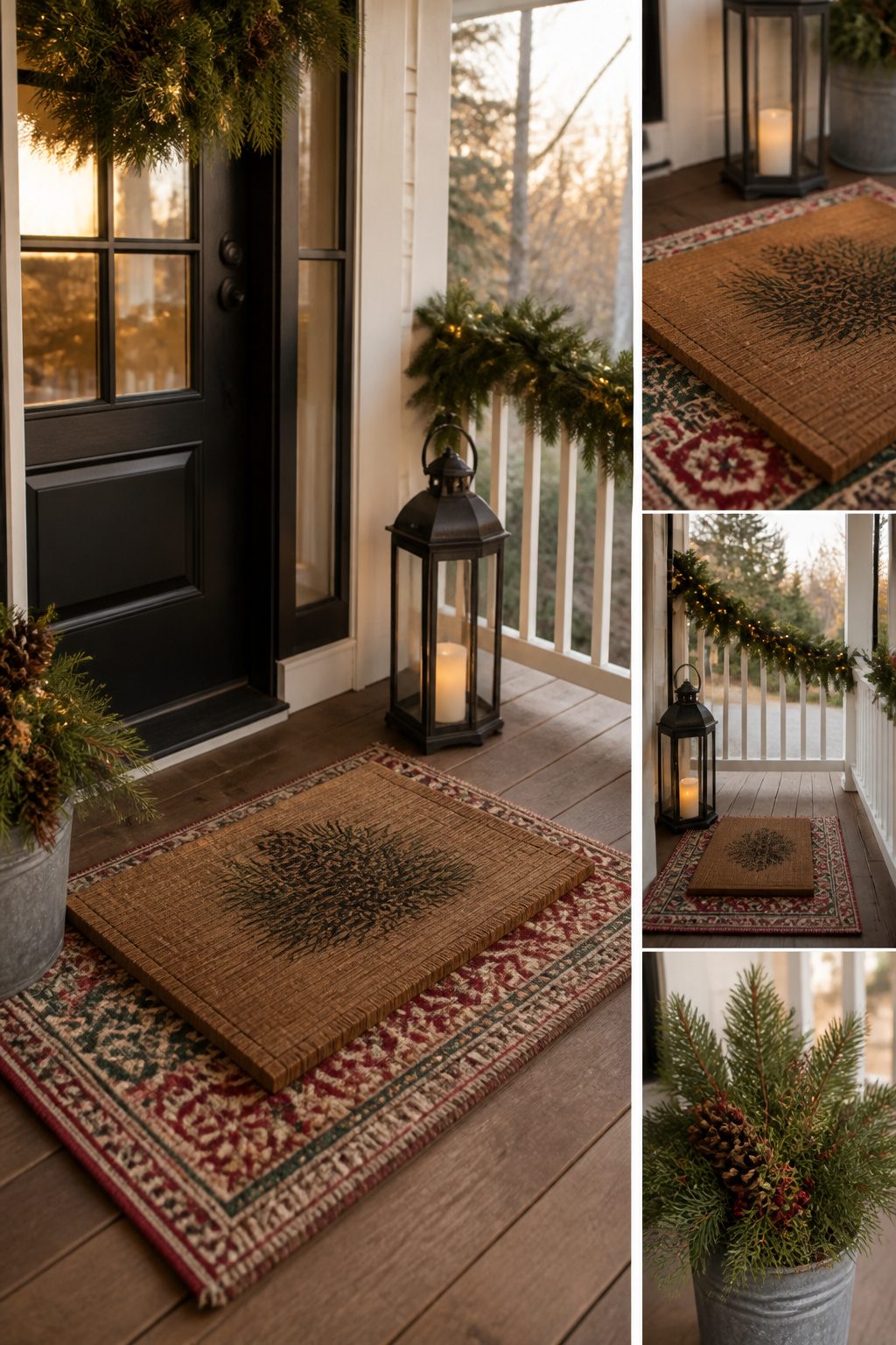 8 Christmas Front Porch Decorating Ideas for 2026 11 Decor items of varying heights arranged on a porch.