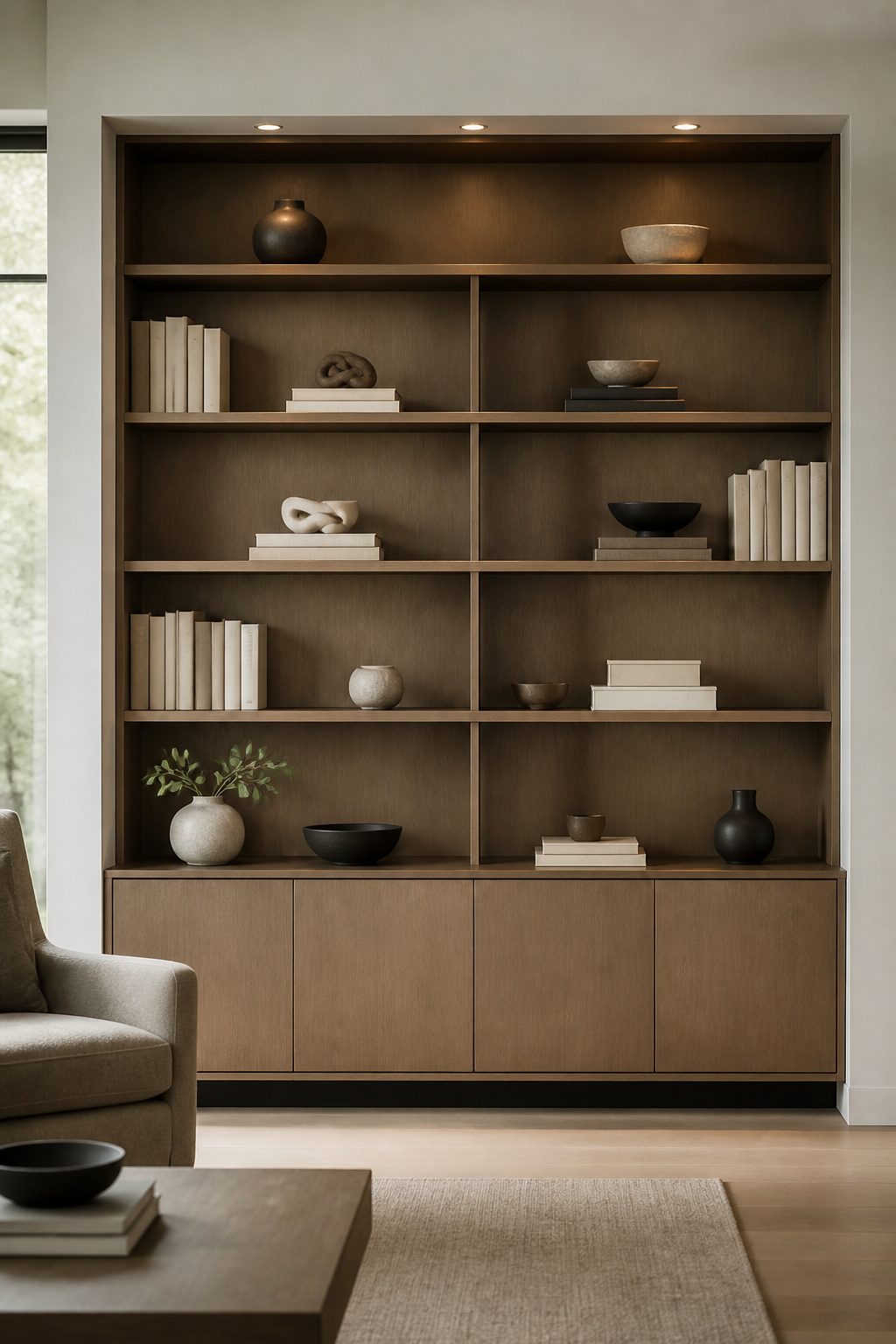 The BDI Eileen 5166 Shelf featuring open surfaces for display.