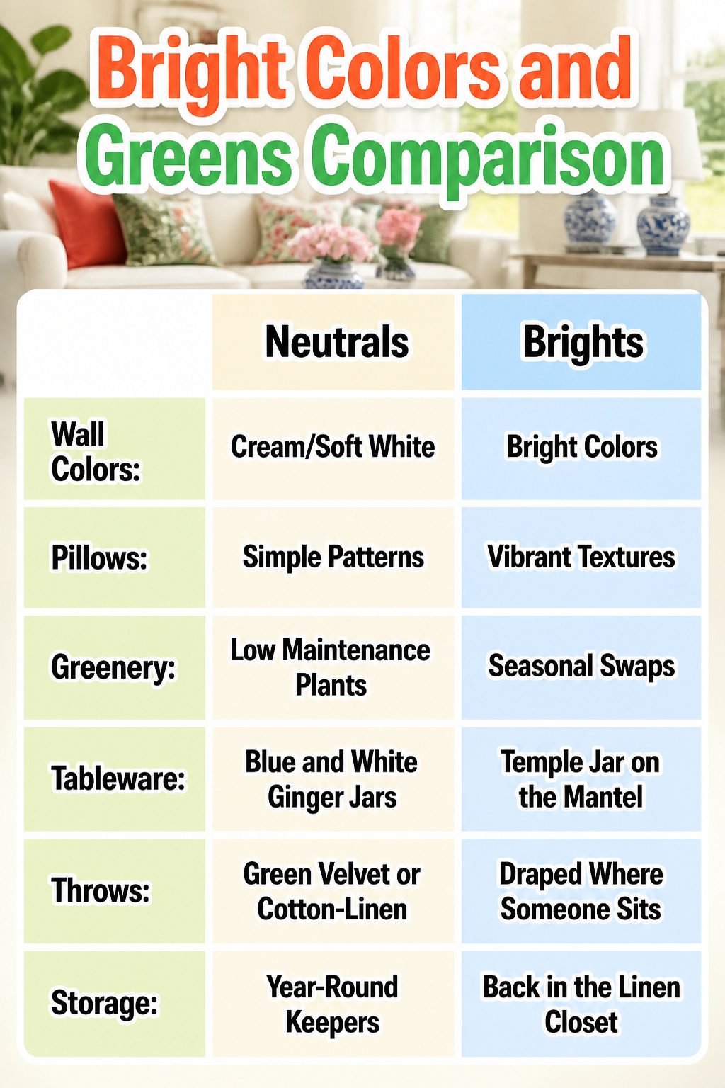 10 Summer Home Decor Inspiration Ideas for Easy Warm-Weather Style 11 Colorful pillows and plants arranged in a bright living area.